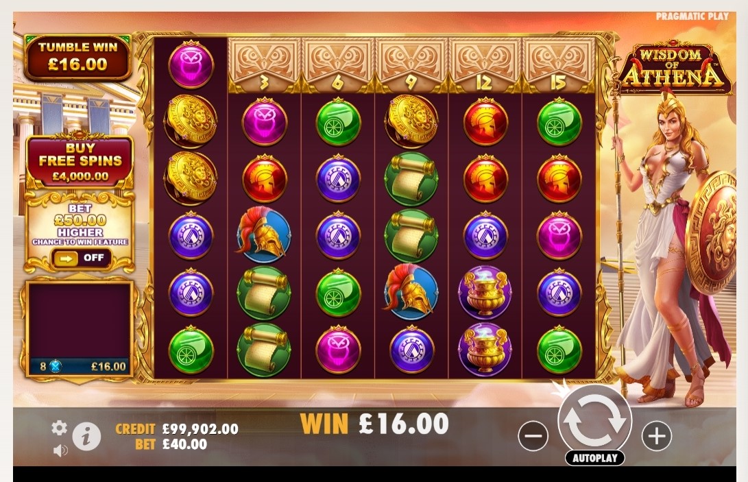 avalanche slot wisdom of athena